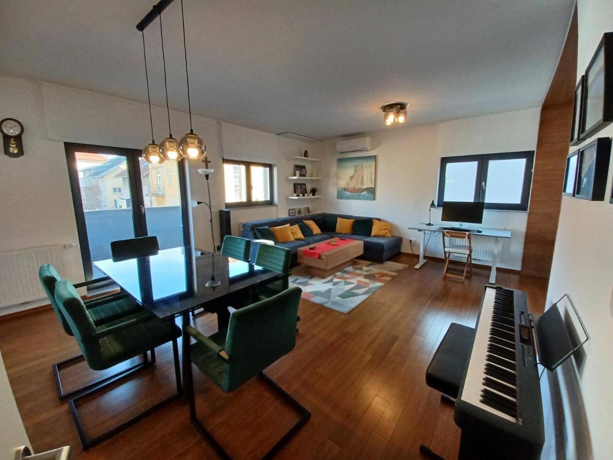 Modern 4-Star Luxury Apt - Wfh Ready, Free Parking Zagreb Dış mekan fotoğraf