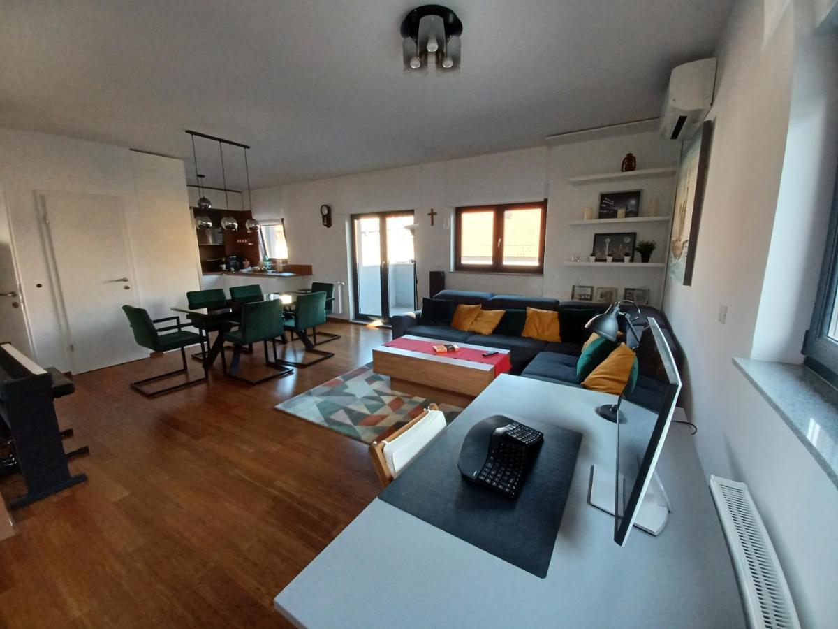 Modern 4-Star Luxury Apt - Wfh Ready, Free Parking Zagreb Dış mekan fotoğraf